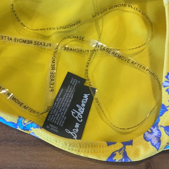 Sam Edelman Yellow Floral One piece NWOT - Picture 3 of 6